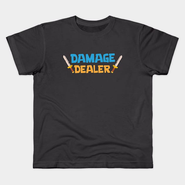 Damage Dealer Kids T-Shirt by Marshallpro